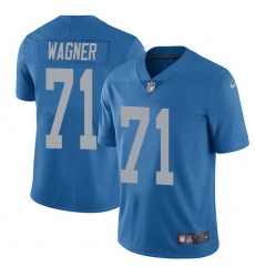 Youth Nike Detroit Lions #71 Ricky Wagner Elite Blue Alternate NFL Jersey