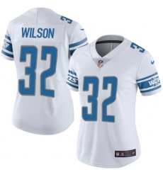 Women's Nike Detroit Lions #32 Tavon Wilson Elite White NFL Jersey