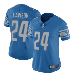 Women's Nike Detroit Lions #24 Nevin Lawson Elite Light Blue Team Color NFL Jersey
