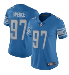 Women's Nike Detroit Lions #97 Akeem Spence Elite Light Blue Team Color NFL Jersey