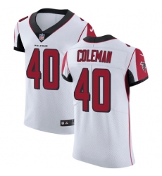 Men's Nike Atlanta Falcons #40 Derrick Coleman White Vapor Untouchable Elite Player NFL Jersey
