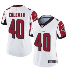Women's Nike Atlanta Falcons #40 Derrick Coleman Elite White NFL Jersey