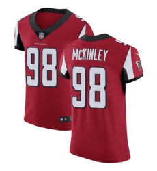 Men's Nike Atlanta Falcons #98 Takkarist McKinley Red Team Color Vapor Untouchable Elite Player NFL Jersey