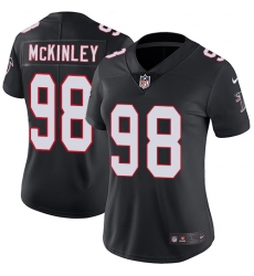 Women's Nike Atlanta Falcons #98 Takkarist McKinley Black Alternate Vapor Untouchable Limited Player NFL Jersey