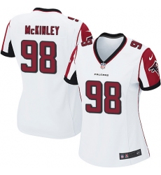 Women's Nike Atlanta Falcons #98 Takkarist McKinley Game White NFL Jersey