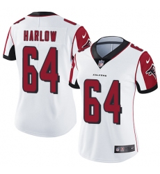 Women's Nike Atlanta Falcons #64 Sean Harlow Elite White NFL Jersey
