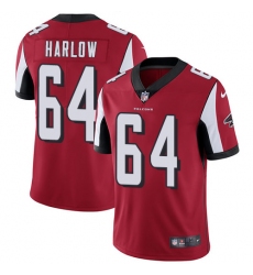 Youth Nike Atlanta Falcons #64 Sean Harlow Elite Red Team Color NFL Jersey