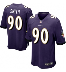 Men's Nike Baltimore Ravens #90 Za'Darius Smith Game Purple Team Color NFL Jersey