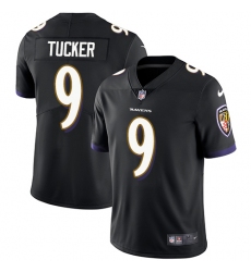 Youth Nike Baltimore Ravens #9 Justin Tucker Elite Black Alternate NFL Jersey