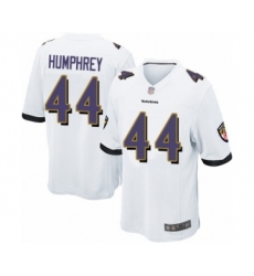 Men's Baltimore Ravens #44 Marlon Humphrey Game White Football Jersey