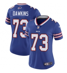 Women's Nike Buffalo Bills #73 Dion Dawkins Elite Royal Blue Team Color NFL Jersey