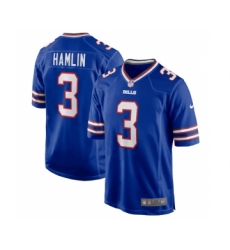 Women's Buffalo Bills #3 Damar Hamlin blue Jersey