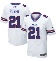 Men's Nike Buffalo Bills #21 Jordan Poyer Elite White NFL Jersey