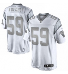 Women's Nike Carolina Panthers #59 Luke Kuechly Limited White Platinum NFL Jersey