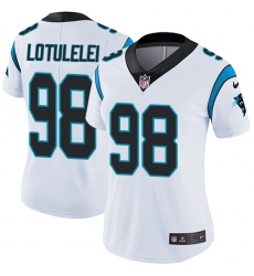 Women's Nike Carolina Panthers #98 Star Lotulelei Elite White NFL Jersey