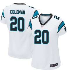 Women's Nike Carolina Panthers #20 Kurt Coleman Game White NFL Jersey