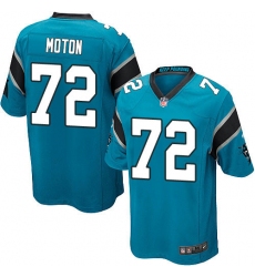 Men's Nike Carolina Panthers #72 Taylor Moton Game Blue Alternate NFL Jersey