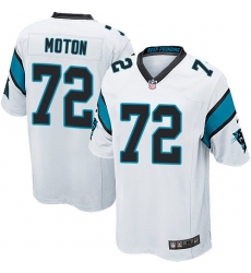 Men's Nike Carolina Panthers #72 Taylor Moton Game White NFL Jersey