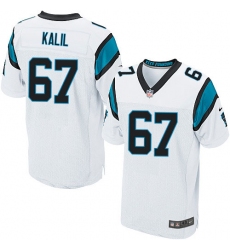 Men's Nike Carolina Panthers #67 Ryan Kalil Elite White NFL Jersey