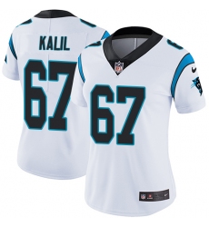 Women's Nike Carolina Panthers #67 Ryan Kalil Elite White NFL Jersey