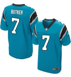 Men's Nike Carolina Panthers #7 Harrison Butker Elite Blue Alternate NFL Jersey