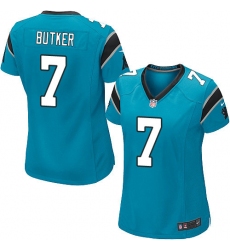 Women's Nike Carolina Panthers #7 Harrison Butker Game Blue Alternate NFL Jersey