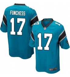 Men's Nike Carolina Panthers #17 Devin Funchess Game Blue Alternate NFL Jersey
