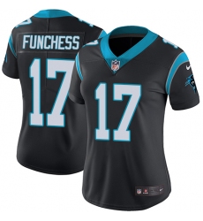 Women's Nike Carolina Panthers #17 Devin Funchess Elite Black Team Color NFL Jersey