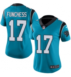 Women's Nike Carolina Panthers #17 Devin Funchess Elite Blue Alternate NFL Jersey