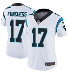 Women's Nike Carolina Panthers #17 Devin Funchess Elite White NFL Jersey