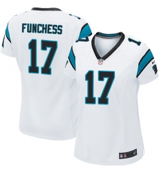 Women's Nike Carolina Panthers #17 Devin Funchess Game White NFL Jersey