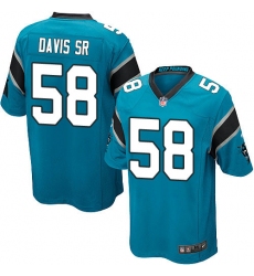 Men's Nike Carolina Panthers #58 Thomas Davis Game Blue Alternate NFL Jersey