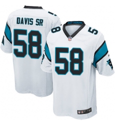 Men's Nike Carolina Panthers #58 Thomas Davis Game White NFL Jersey