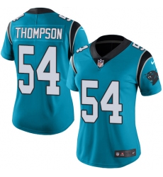 Women's Nike Carolina Panthers #54 Shaq Thompson Elite Blue Alternate NFL Jersey