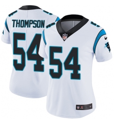 Women's Nike Carolina Panthers #54 Shaq Thompson Elite White NFL Jersey
