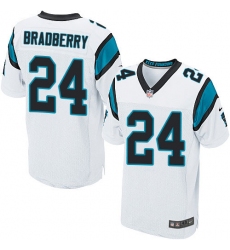 Men's Nike Carolina Panthers #24 James Bradberry Elite White NFL Jersey