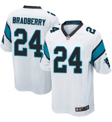 Men's Nike Carolina Panthers #24 James Bradberry Game White NFL Jersey