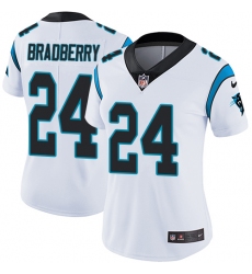 Women's Nike Carolina Panthers #24 James Bradberry Elite White NFL Jersey