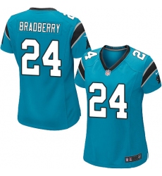Women's Nike Carolina Panthers #24 James Bradberry Game Blue Alternate NFL Jersey