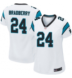 Women's Nike Carolina Panthers #24 James Bradberry Game White NFL Jersey