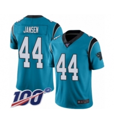 Men's Carolina Panthers #44 J.J. Jansen Blue Alternate Vapor Untouchable Limited Player 100th Season Football Jersey