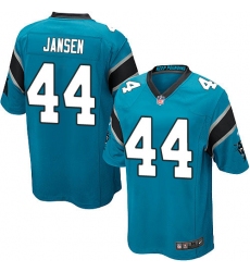 Men's Nike Carolina Panthers #44 J.J. Jansen Game Blue Alternate NFL Jersey