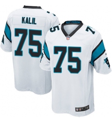 Men's Nike Carolina Panthers #75 Matt Kalil Game White NFL Jersey