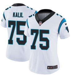 Women's Nike Carolina Panthers #75 Matt Kalil Elite White NFL Jersey