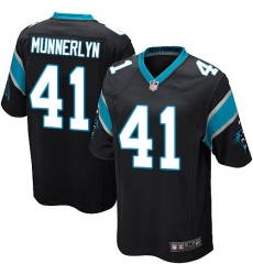 Men's Nike Carolina Panthers #41 Captain Munnerlyn Game Black Team Color NFL Jersey