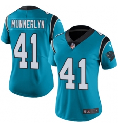 Women's Nike Carolina Panthers #41 Captain Munnerlyn Elite Blue Alternate NFL Jersey