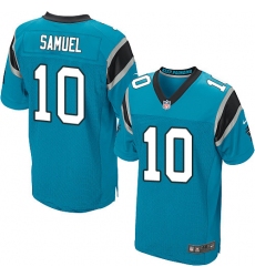 Men's Nike Carolina Panthers #10 Curtis Samuel Elite Blue Alternate NFL Jersey