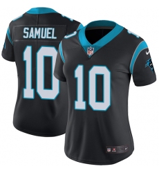 Women's Nike Carolina Panthers #10 Curtis Samuel Elite Black Team Color NFL Jersey