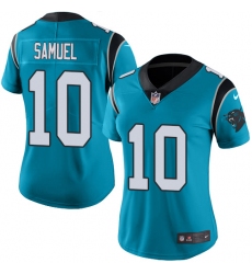 Women's Nike Carolina Panthers #10 Curtis Samuel Elite Blue Alternate NFL Jersey