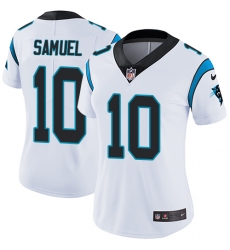 Women's Nike Carolina Panthers #10 Curtis Samuel Elite White NFL Jersey